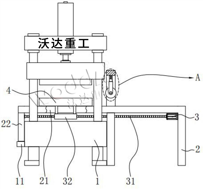 帶移動工(gōng)作台的汽車内飾成型液壓機